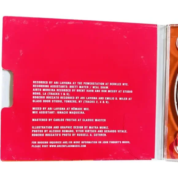 John Finbury Thalma de Freitas Sorte CD NM 2019 Latin Jazz Green Flash Music - Picture 2 of 5